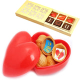 Ghasitaram Gifts Valentine Gifts - Nutty Heart Love Messages with Valentine Chocolate Box