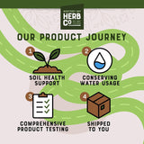 Herbal Chocolate Chai Tea, by Herb Co, Aspalathus Linearis, Loose Leaf Blend with Rooibos, Ginger, Cardamom, Chocolate-Chips & Flavoring, Caffeine