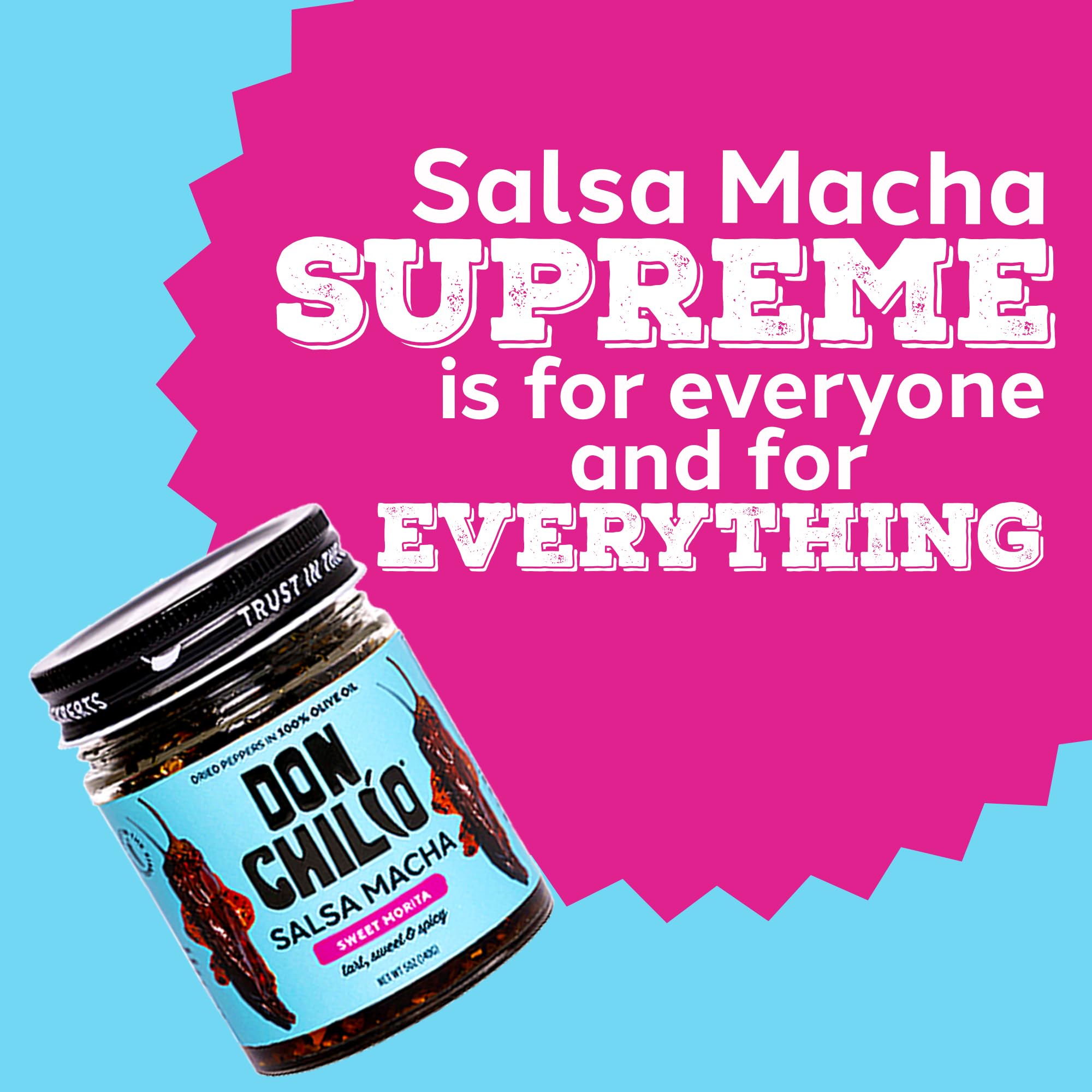 Don Chilio Salsa Macha Chili Oil Variety Bundle, 5 oz., 3 Pack - Smoky, Sweet Heat & Spicy Cranberry - Delicious Mexican Chili Oil in 100% Olive Oil