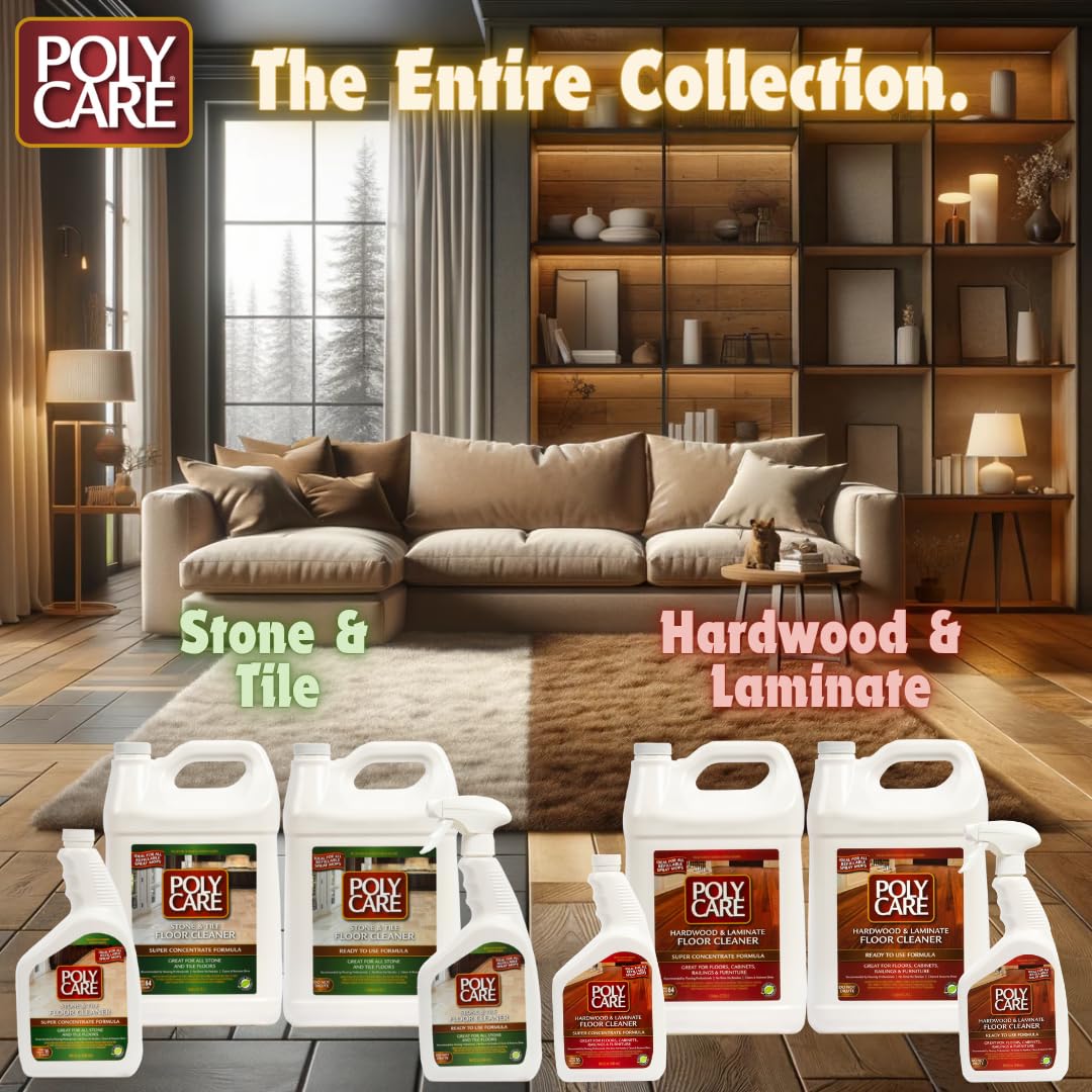 Hardwood Floor Cleaner Super Concentrate - 40 Fl Oz (2 Pack) - Fresh- Dilute Concentrate with Water for Spray Mops and Spray Bottles - Residue-Free