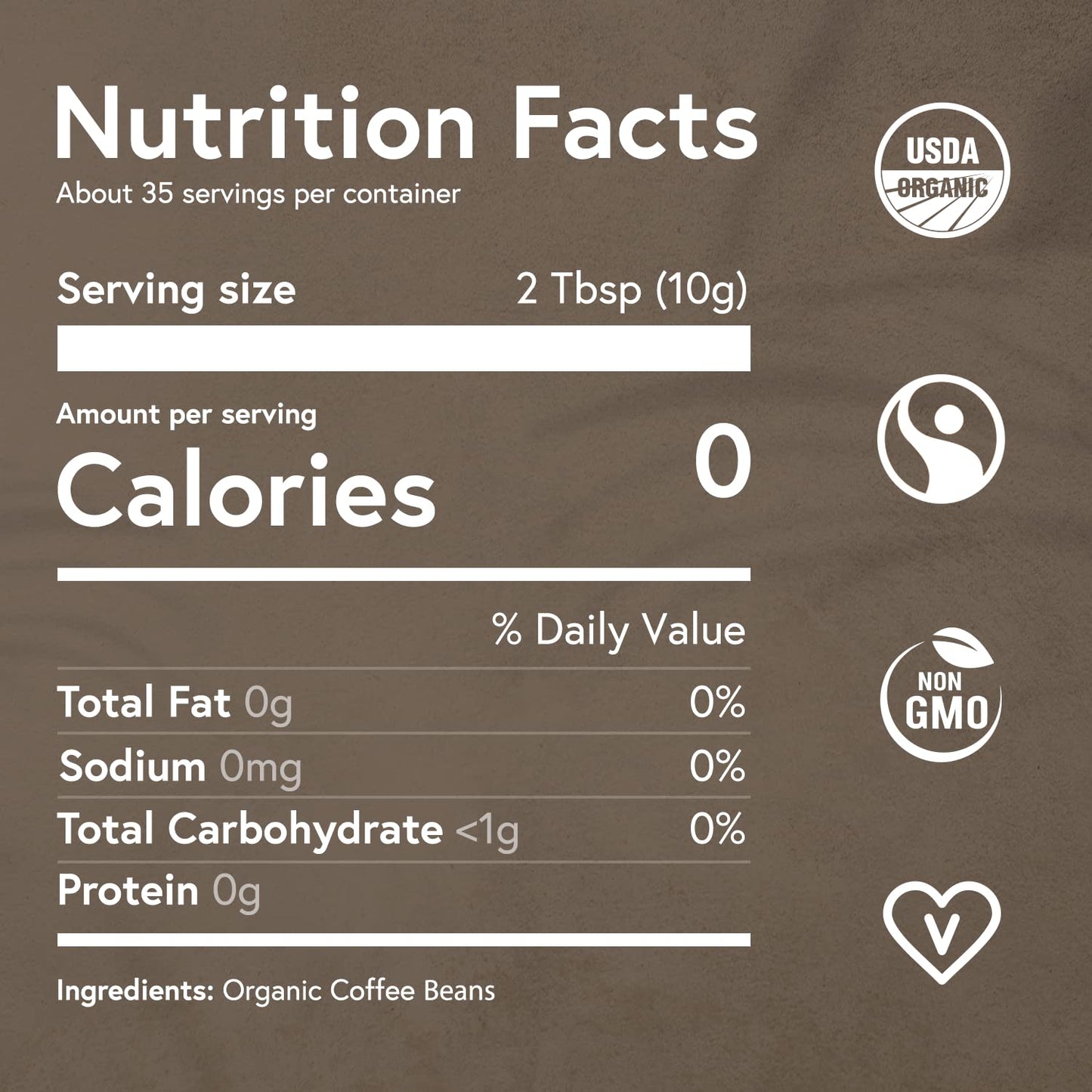 Fabula Organic Decaf Coffee Beans - Swiss Water Process - Low Acid Whole Bean Coffee - Medium Roast - Mold Free, Non-GMO & Single Origin - 12 oz