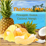 Tropical Mixed Dried Fruit Medley - by Its Delish, 12 Oz Bag | Healthy Snacks for Adults | Fresh Snack Mix Dry Fruit | Pineapple Mango Guava Coconut |
