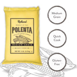 Roland Foods Medium Grain Yellow Polenta from Italy, 5 Lb Bag