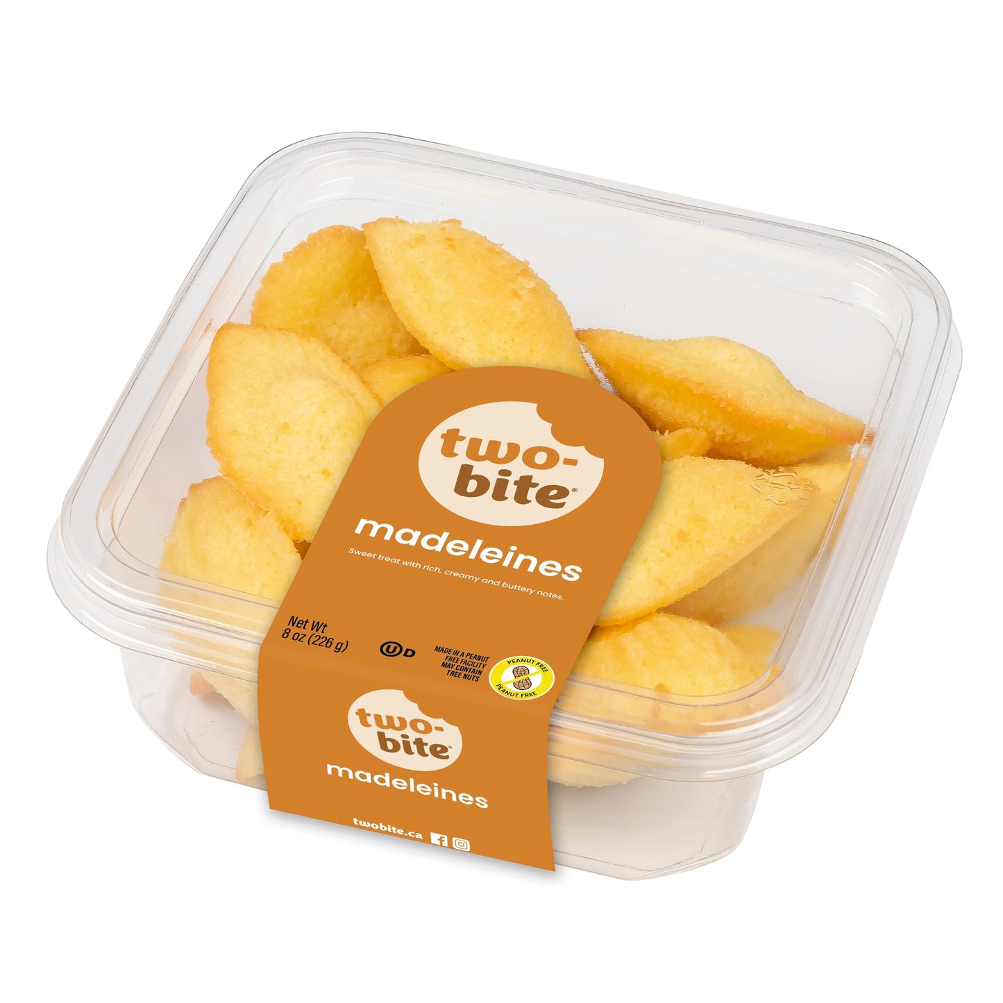 two-bite Madeleine's, Frozen, 8 oz