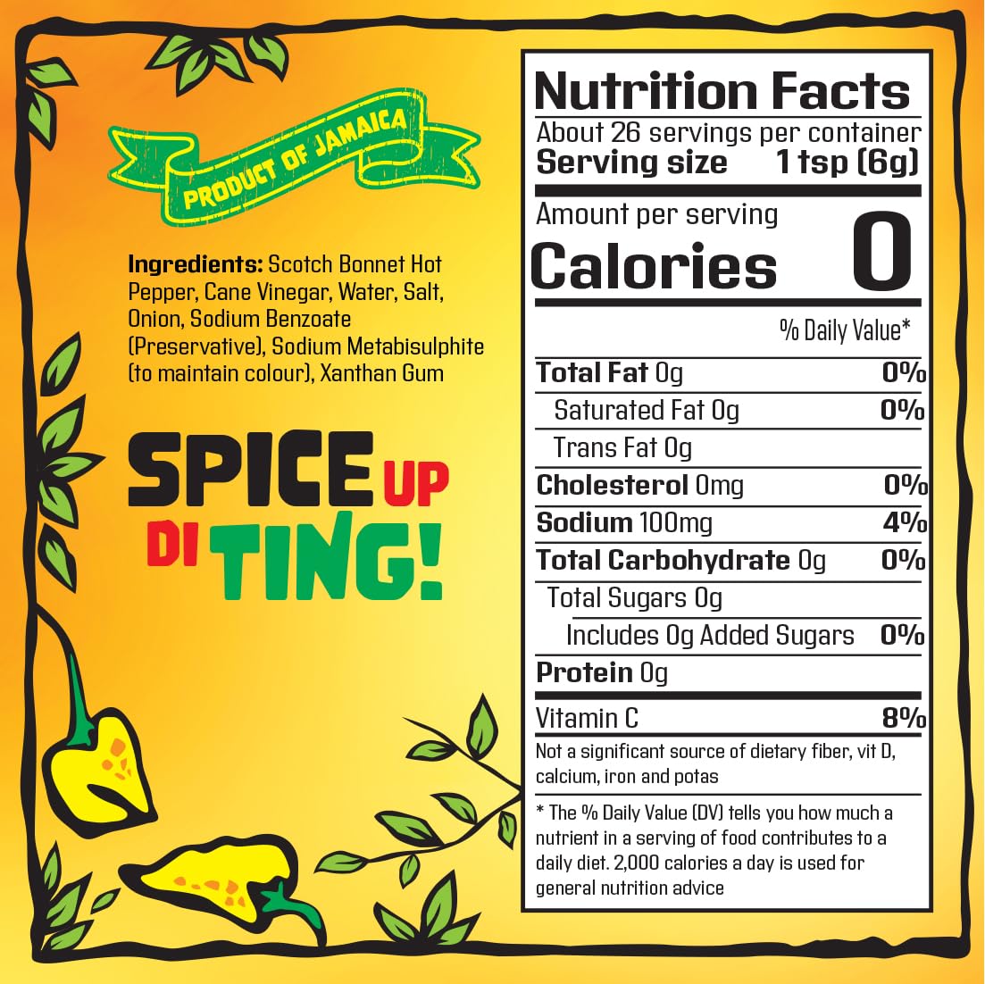 Spur Tree Jamaican Scotch Bonnet Pepper Sauce - Scotch Bonnet Hot Sauce for an Authentic Jamaican Experience - Scotch Bonnet Peppers to Spice Up Your