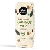 Urban Platter Unsweetened Coconut Milk 8.45 Fl Oz (Pack of 3) | Plant Based & Dairy Free | Creamy & Delicious | Ideal For Drinks, Curries, Pudding, Desserts, Baking Goods & More