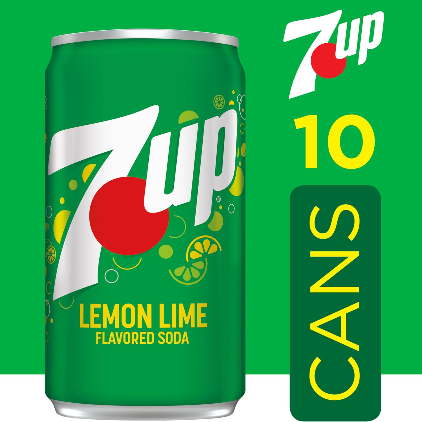 7-UP, 7-UP Mini Lemon Lime Soda, 7.5 Ounce