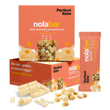 Perfect Keto Nola Bars, Gluten Free, Keto Granola Bars, Low Carb Snack or Breakfast Bar with No Sugar Added, Keto Diet Food, Healthy Snacks