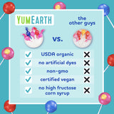 YumEarth Organic Duo Pops, Lollipops with Fruit Chew Centers - Allergy Friendly (Top 9 Free), No Artificial Dyes, Non GMO, Gluten Free, Vegan Candy