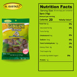 El Gustazo Ginger Coconut Candy - Caramelo de Jengibre y Coco, 6 oz (171 g) Bag - Individually Wrapped Hard Candy