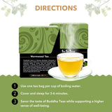 Buddha Teas - Organic Wormwood Tea - Herbal Tea - For Health & Wellbeing - With Antioxidants & Minerals - Clean Ingredients - Caffeine Free - OU