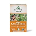 ORGANIC INDIA Tulsi Turmeric Ginger Tea Bags - Herbal Tea, Stress Relieving & Harmonizing, Immune Support, Healthy Inflammatory Response, Aids