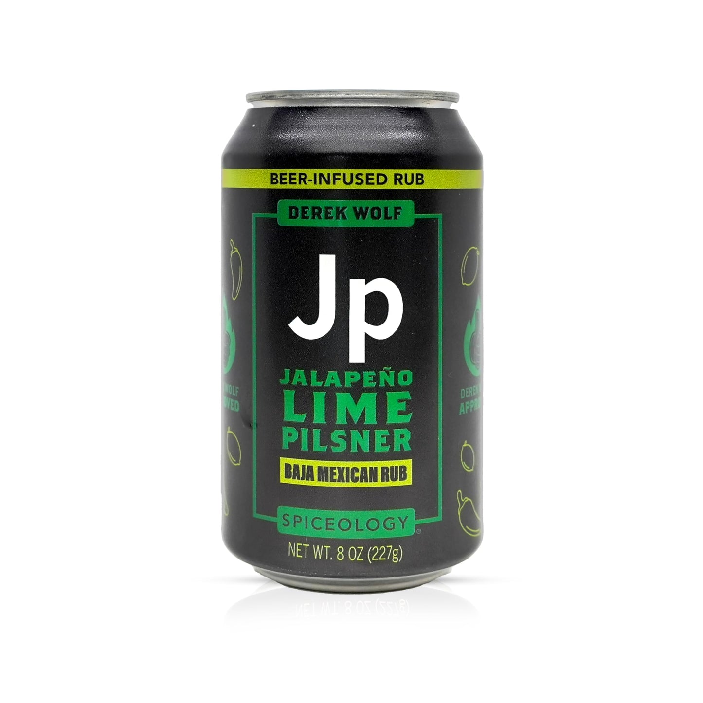 Spiceology - Derek Wolf 6-Pack Beer-Infused BBQ Rub Set - Garlic Chile Lager, Jalapeño Lime Pilsner, Sweet Carolina Blonde, Sticky Bourbon Brown Ale