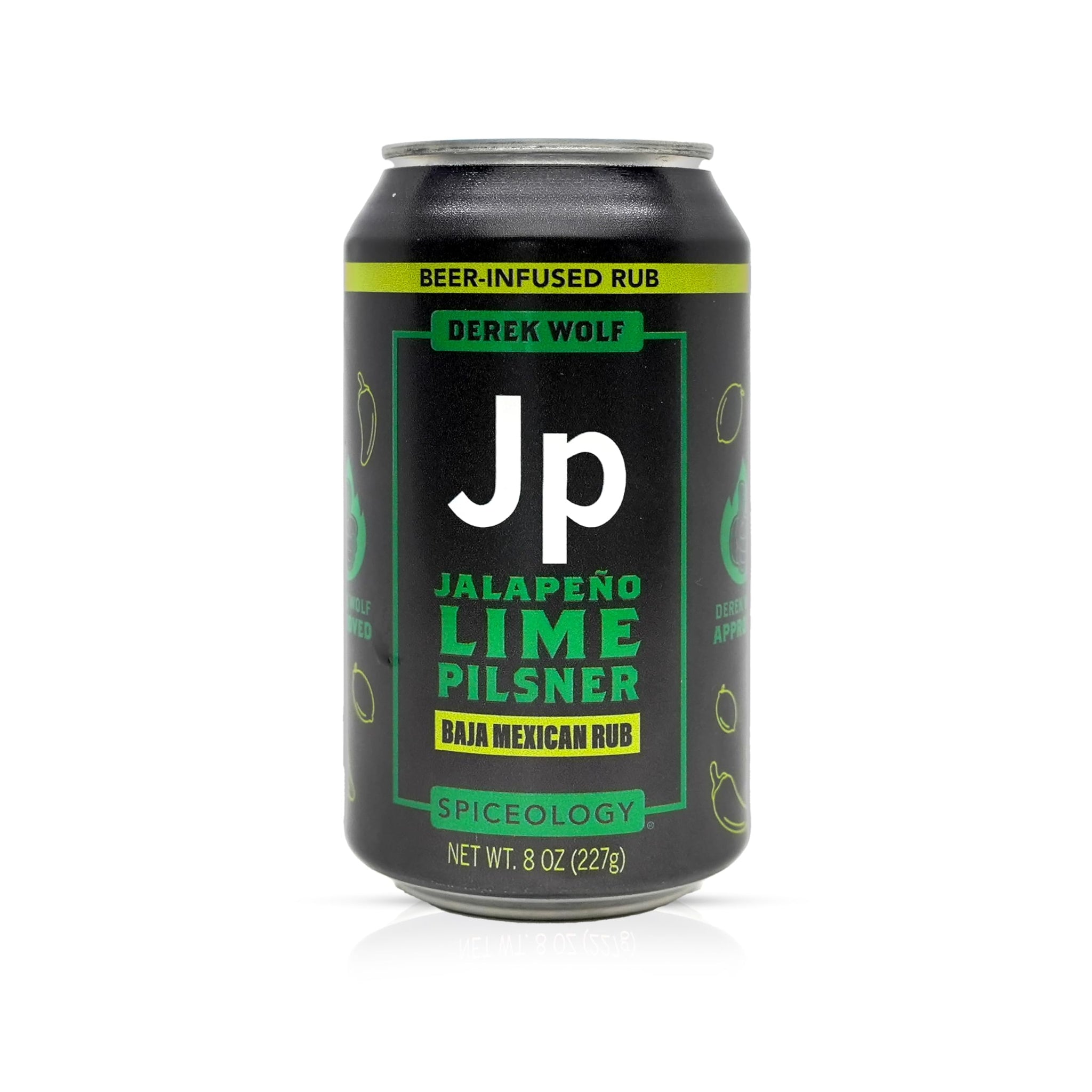 Spiceology - Derek Wolf 6-Pack Beer-Infused BBQ Rub Set - Garlic Chile Lager, Jalapeño Lime Pilsner, Sweet Carolina Blonde, Sticky Bourbon Brown Ale