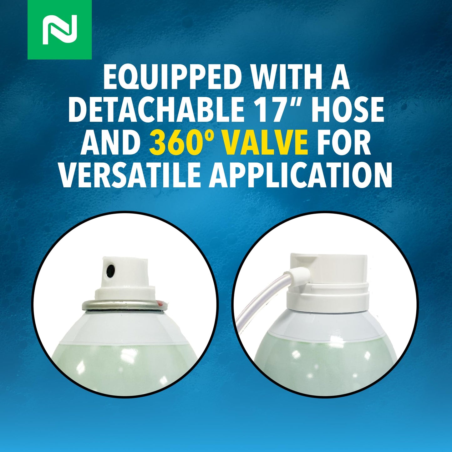 Nisus Foam-Fresh Bio Sanitation Foam, Removes Grease and Organic Buildup, Odor Control for Sinks, Drains, and Grease Traps, 18 Oz