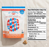 ST. AMOUR Rocks N' Rolls - Orange & Chocolate Chip French Vegan Munching Bites - Low Fat, Low Sugar - Dairy Free - Cholesterol Free - 10 oz Bag