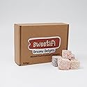 Sweetifi Mixed Fruit Turkish Delight, Premium Chewy Gourmet Vegan Candy Made with Real Fruit, Gluten Free, No Additives, Assorted Gourmet Lokum