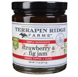 Terrapin Ridge Farms Gourmet Strawberry and Fig Jam - Sweet & Zesty Jam for Cheese, Pork, and More - Gluten Free, Vegan - 11 oz jar