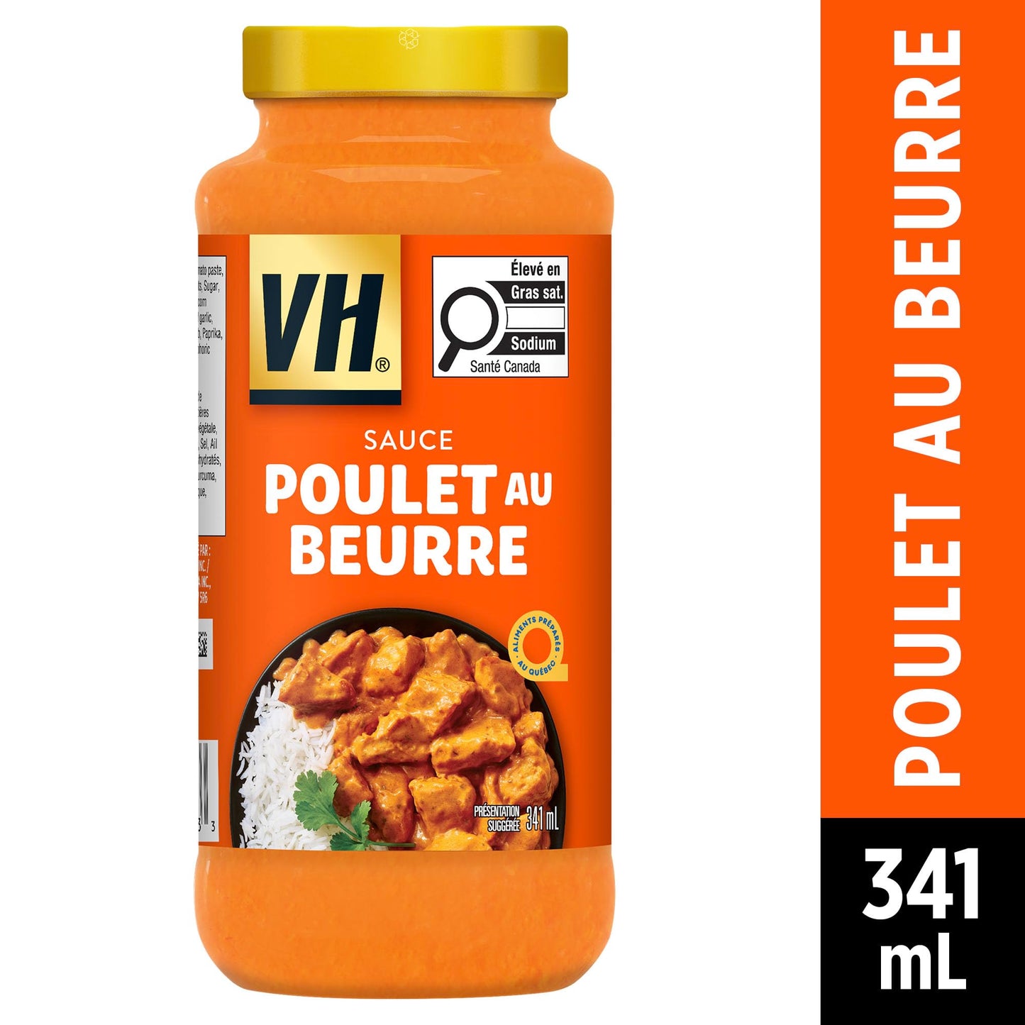 VH Butter Chicken Cooking Sauce (12 Count), 341ml/11.5oz, Jars {Imported from Canada}