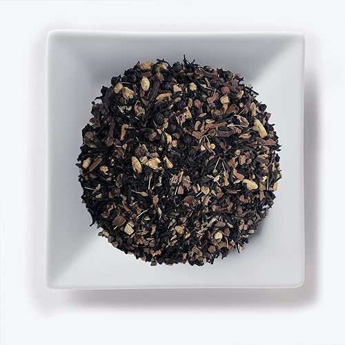 Mahamosa Majesty Chai Decaf Tea 2 oz - Decaffeinated Black Tea Blend Loose Leaf (with aniseed, cinnamon, ginger, black peppercorn, cloves, chicory