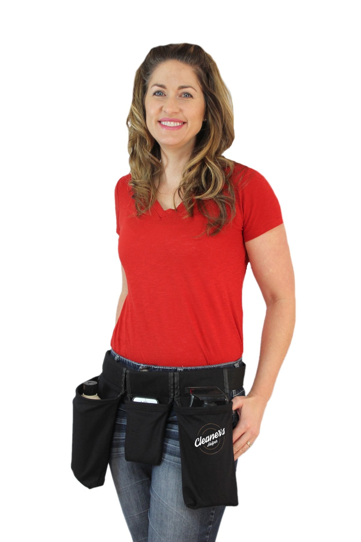 Cleaner's Helper PROFESSIONAL Tool Belt for Janitorial, Custodial, Maid, Housekeeping, Carpet Cleaning, & Cleaning