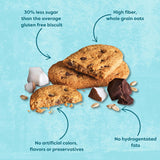 Nairn's Gluten-Free Chocolate & Coconut Breakfast Biscuits, 5.64 oz - Perfect On-The-Go Snacks. Healthy, Tasty, High Fiber, Non-GMO, No Artificial