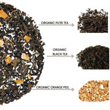 The Tea Spot Organic Morning Mojo Black Tea with Vanilla and Citrus for Energy | Breakfast Blend of Pu'erh Tea, Black Tea, Orange Peel and Vanilla