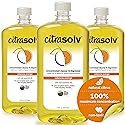 Citra Solv Concentrated Cleaner & Degreaser, Deodorizer, Paint & Adhesive Remover, for Home and Outdoor, Natural Orange Oil, Safe, Valencia Orange