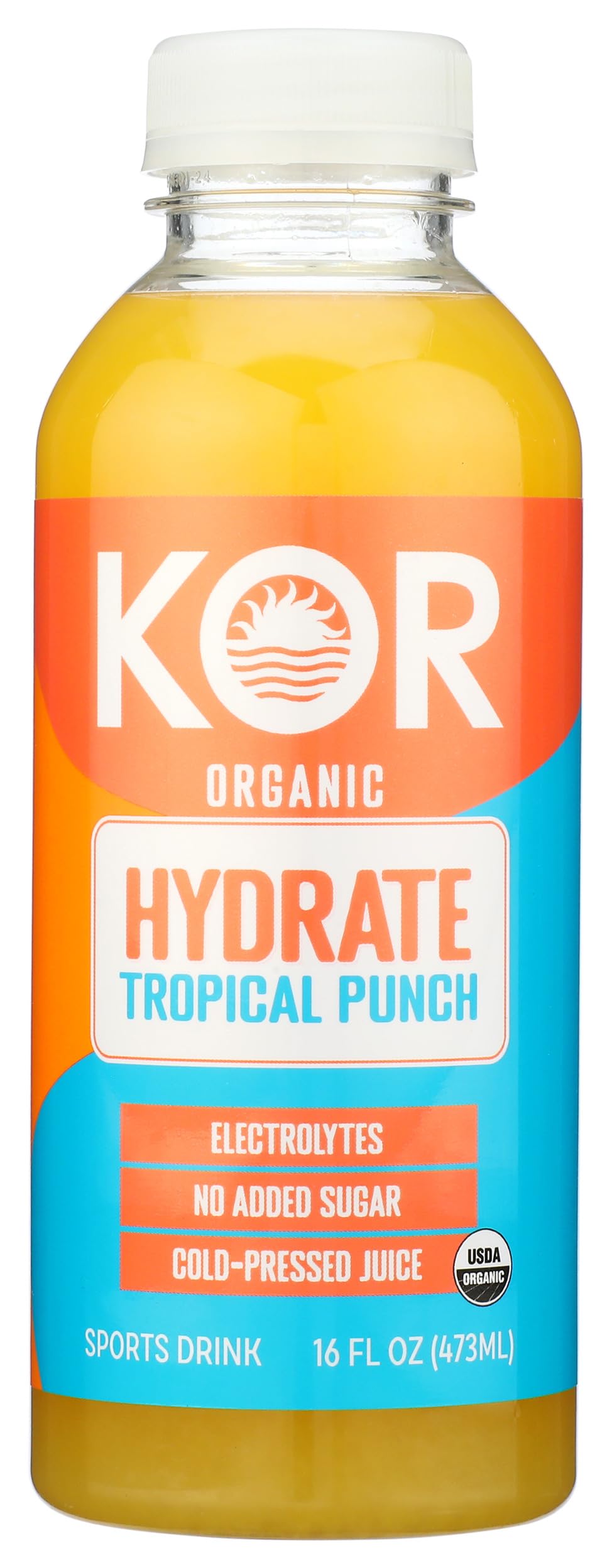 Kor Shots, Drink Hydrate Tropical Punch Organic, 16 Fl Oz