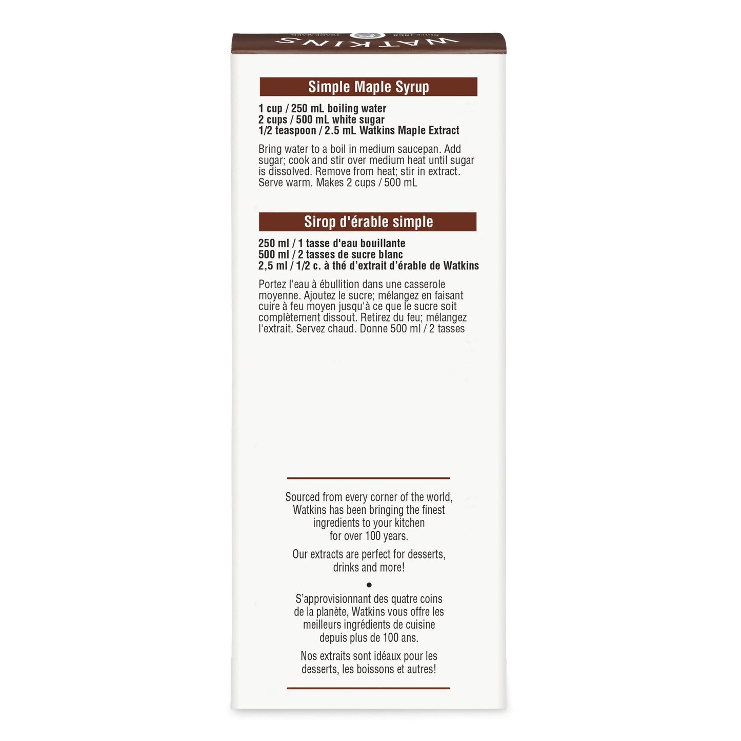 Imitation Maple Extract 2 oz