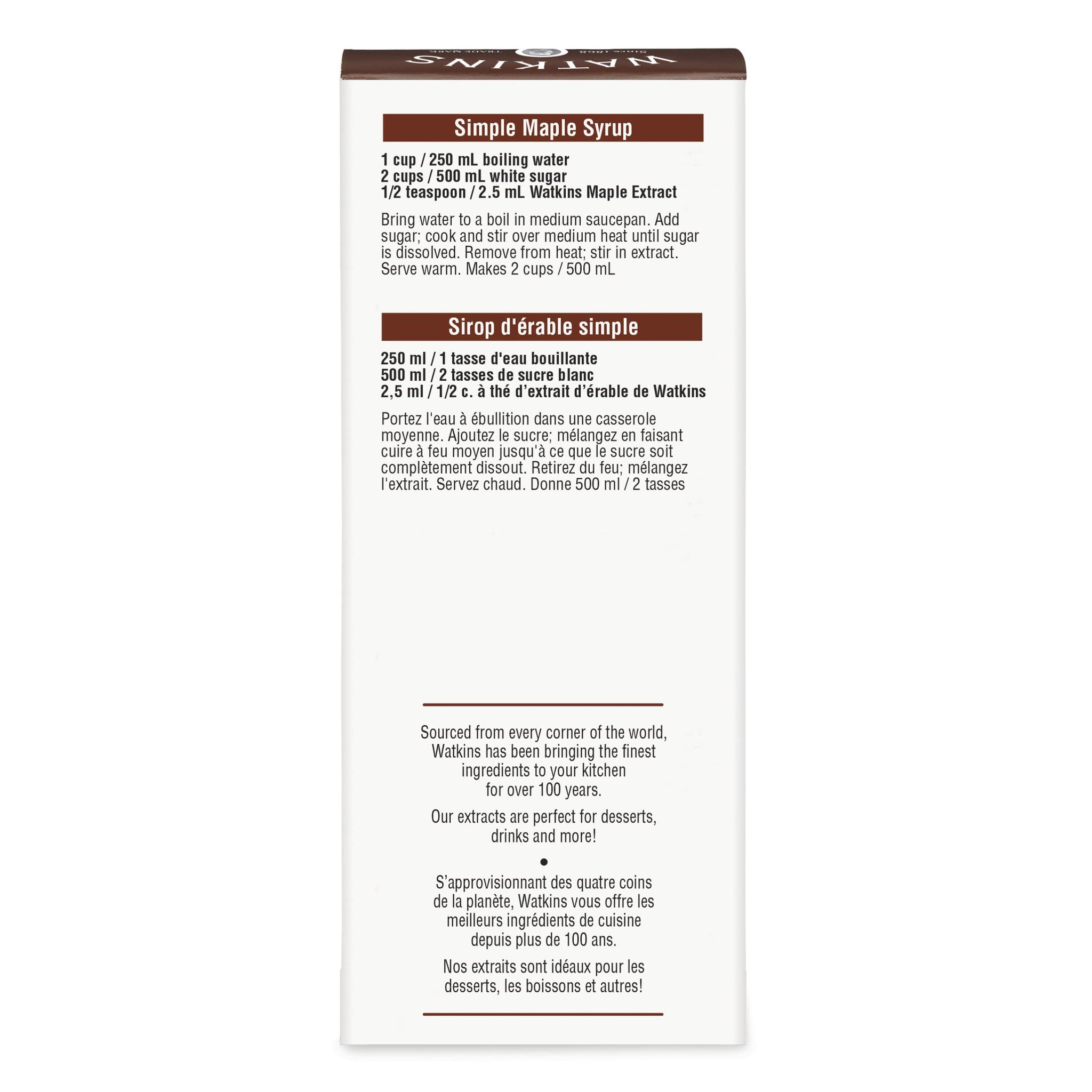Imitation Maple Extract 2 oz