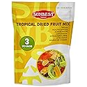 Sunbest Natural Tropical Dried Fruit Mix - 3 lb Bulk Bag (48 oz) - Mango, Pineapple, Papaya, Banana & Kiwi - Non-GMO, Vegan, Gluten-Free - Healthy