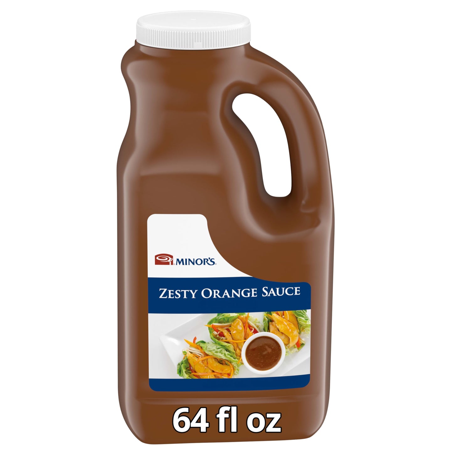 Minor's Zesty Orange Sauce, Sweet Stir Fry Sauce and Marinade, Chicken and Seafood Glaze, Vegetarian, 5 lb 6.4 oz Jug