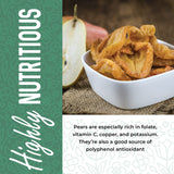 Herbaila Dried Pears No Sugar Added 16 oz. Dried Fancy Pears Fresh Fruit, Dehydrated California Grown Pears, Unsweetened Dried Pears. All Natural, Non