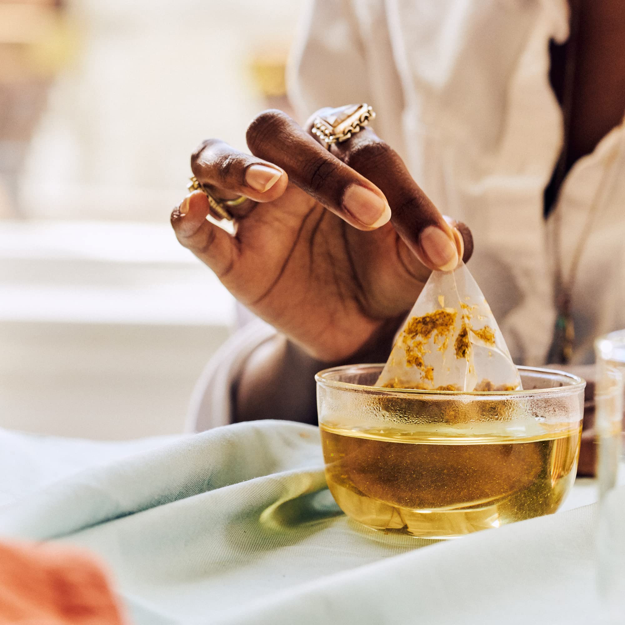 Teatulia Organic Chamomile Tea Bags (50 Pyramid Teabags) Raw Whole Leaf Flower. 100% Compostable And Sustainably Grown In Egypt. Caffeine Free Herbal