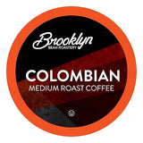 Brooklyn Beans Colombian Gourmet Coffee Pods - Compatible with Keurig K Cup Brewers Including 2.0 Machines, 40 Count, Rich and Smooth Colombian Medium