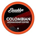 Brooklyn Beans Colombian Gourmet Coffee Pods - Compatible with Keurig K Cup Brewers Including 2.0 Machines, 40 Count, Rich and Smooth Colombian Medium