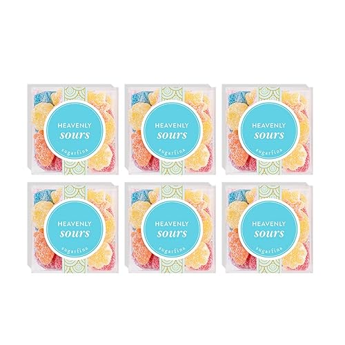 Sugarfina Heavenly Sours Small Candy Cube, Gummies, 3.2 oz, 6 Count