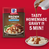 McCormick 30% Less Sodium Brown Gravy Mix, 0.87 oz