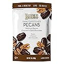 Bazzini Dark Chocolate Pecans, Gourmet Pecans Coated in Rich Dark Chocolate, Kosher, Since 1886 Gourmet Nut Snack, Made in USA (7oz Pouch)