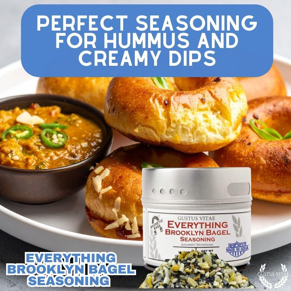 Everything Bagel Seasoning | Gourmet Spice Mix | All Natural, Non GMO | Artisanal Seasoning | Sustainably Sourced, GLP-1 Friendly | Ultra Premium