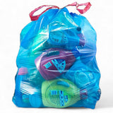 LIMELINEN Blue Recycling trash bags 13 gallon - 400ct Leak and Odor-Resistant, Heavy-Duty Plastic Garbage Bags for Home and Commercial Use