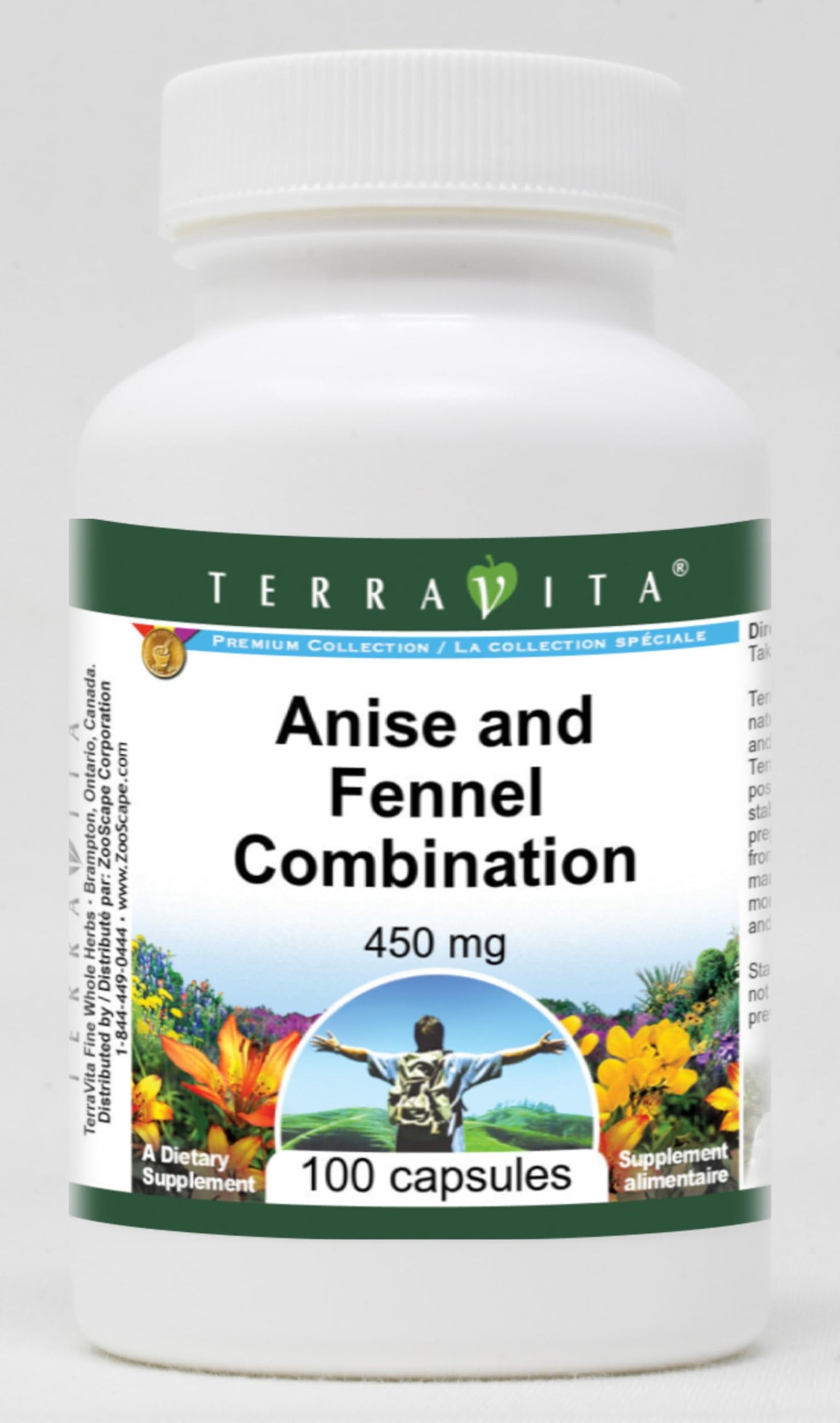 Anise and Fennel Combination - 450 mg (100 Capsules, ZIN: 513065) - 3 Pack