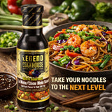 Legend Cookhouse Chinese Lo Mein Sauce, Chow Mein Stir Fry Sauce for Noodles, Fried Rice, Vegetables, Chicken, Beef & Shrimp, Authentic Guyanese