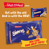 Malt-O-Meal S'mores Kids Breakfast Cereal, Family Size Bulk Bagged Cereal, 24 Ounce - 1 count