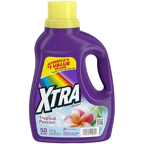 Xtra Liquid Laundry Detergent, Tropical Passion, 75oz