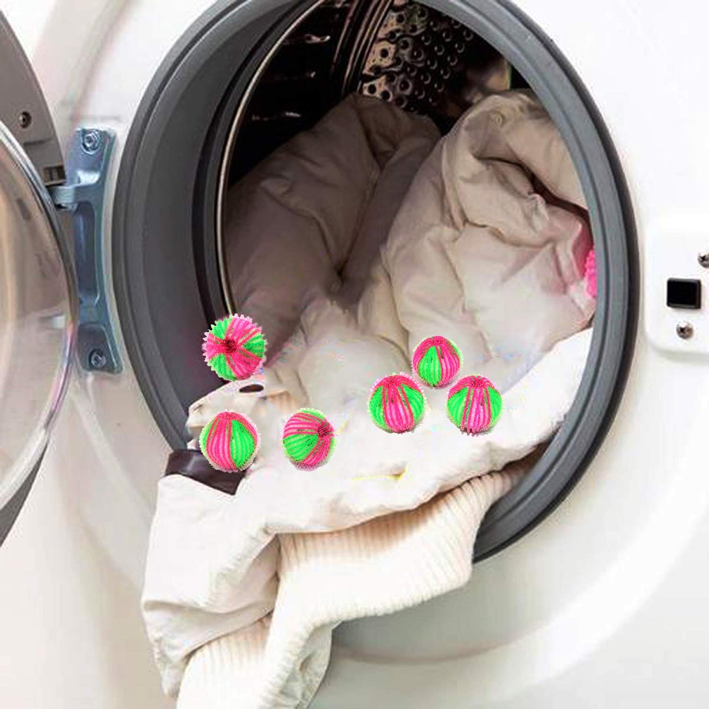 Pet Hair Remover for Laundry - Non-Toxic Reusable Dryer Balls Washer and Dryer Ball Remove Long Hair from Dogs and Cats on Clothes in The Washing