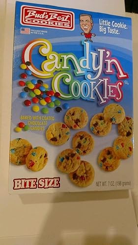 Candy'n Cookies Bite Sized Cookies Baked with Coated Chocolate Candies