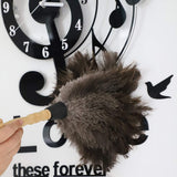 Midoneat Natural Gray Ostrich Feather Duster,2 Packs,Car Duster Interior/Exterior Cleaner, Cleaning for Blinds Kitchen Keyboard Office, Smart and Soft