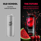 RIOT Clean Energy Drink - Cherry Watermelon | No Sucralose, No Sugar Added, No Artificial Flavors | 160mg Natural Caffeine + 100mg L-Theanine | Clean